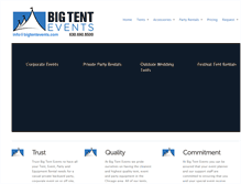 Tablet Screenshot of bigtentevents.com